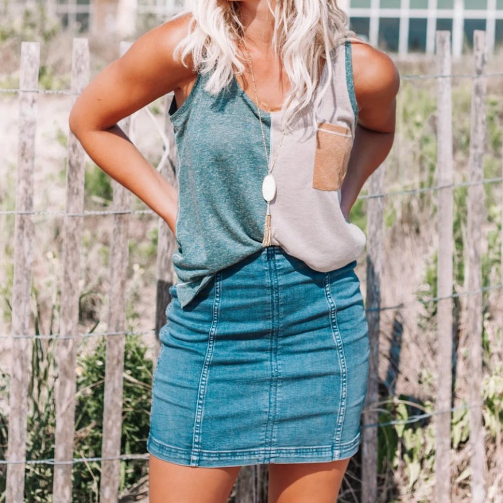 Free People Modern Femme Denim Mini